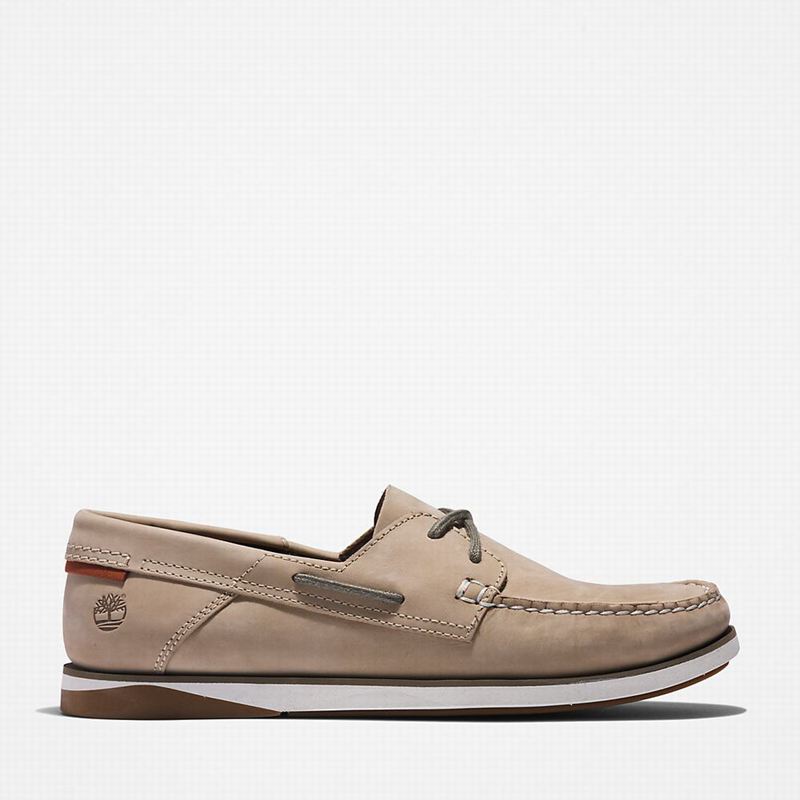 Beige Timberland Atlantis Break Boat Shoes | 46392441