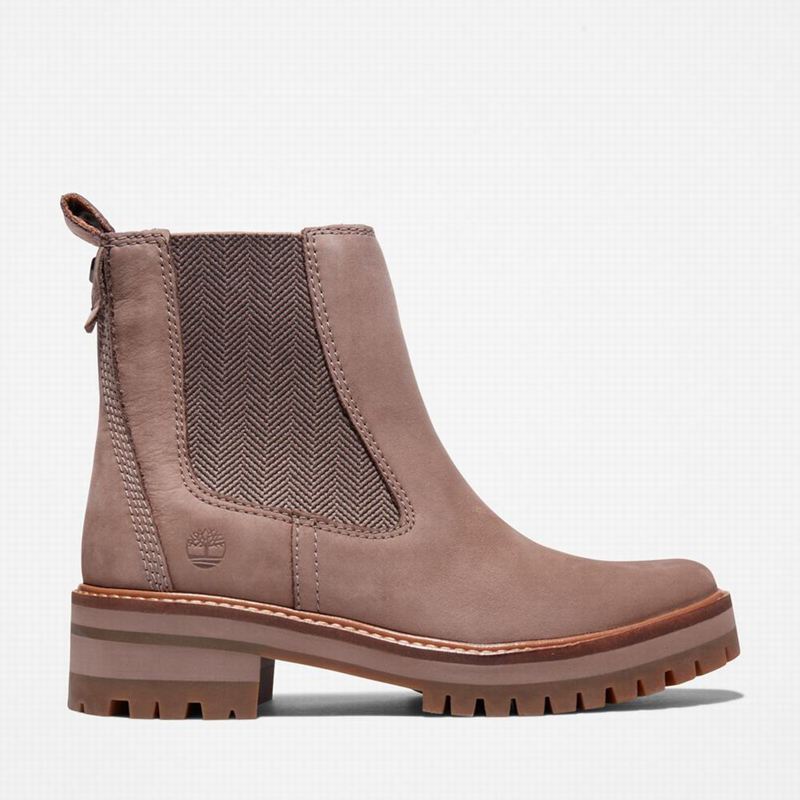 Beige Timberland Courmayeur Valley Chelsea Boots | 544521