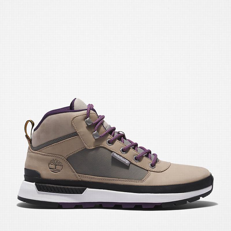 Beige Timberland Field Mid Hiking Boots | 57902152
