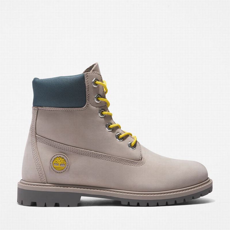 Beige Timberland Heritage 6 Inch Boots | 46319921