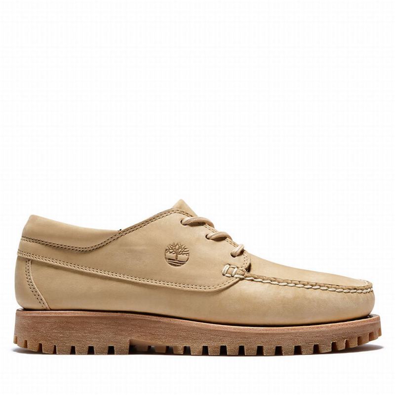 Beige Timberland Jackson's Landing Boat Shoes | 63952344