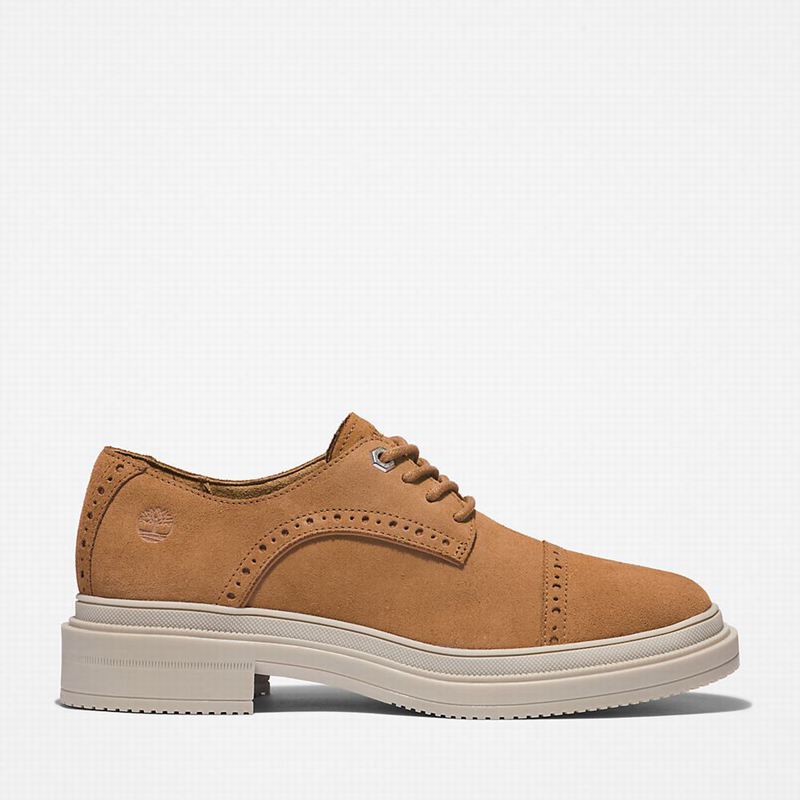 Beige Timberland Lisbon Lane Brogue Oxford Shoes | 99470319