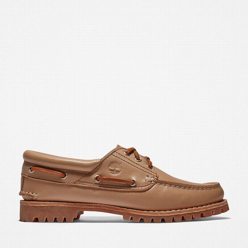 Beige Timberland Noreen 3-Eye Boat Shoes | 7147172