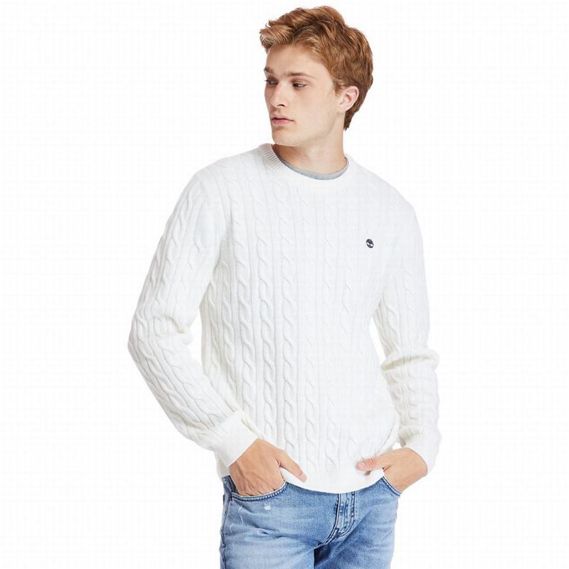 Beige Timberland Phillips Brook Cable-knit Sweaters | 27876327