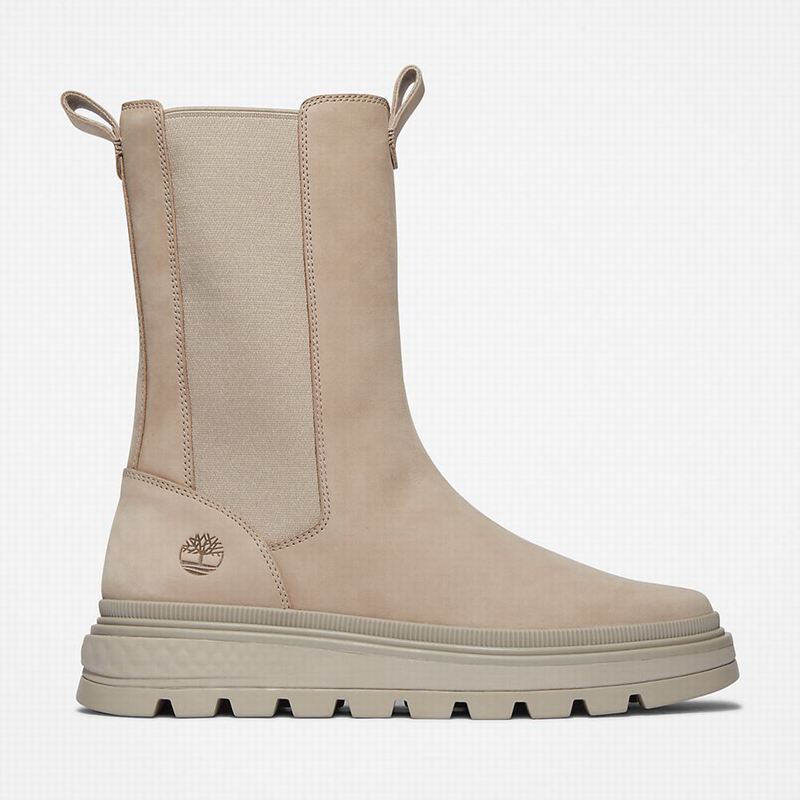 Beige Timberland Ray City GreenStride Combat Chelsea Boots | 42093083
