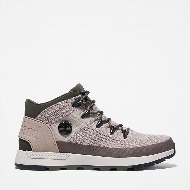 Beige Timberland Sprint Trekker Mid Hiker Sneakers | 81326701