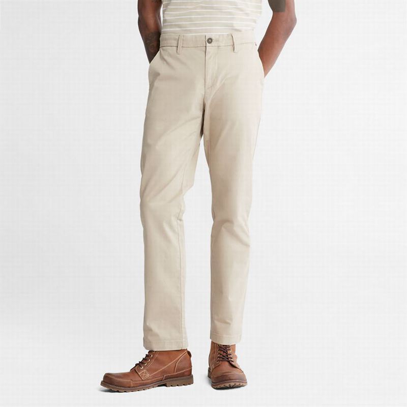 Beige Timberland Squam Lake Stretch Chino Pants | 21214947