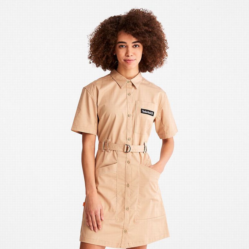 Beige Timberland Timber CHILLUtility Dress | 41855570