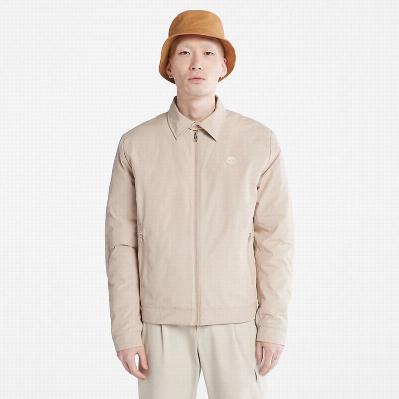 Beige Timberland Water-Repellent Hooded Winter Jackets | 17303761