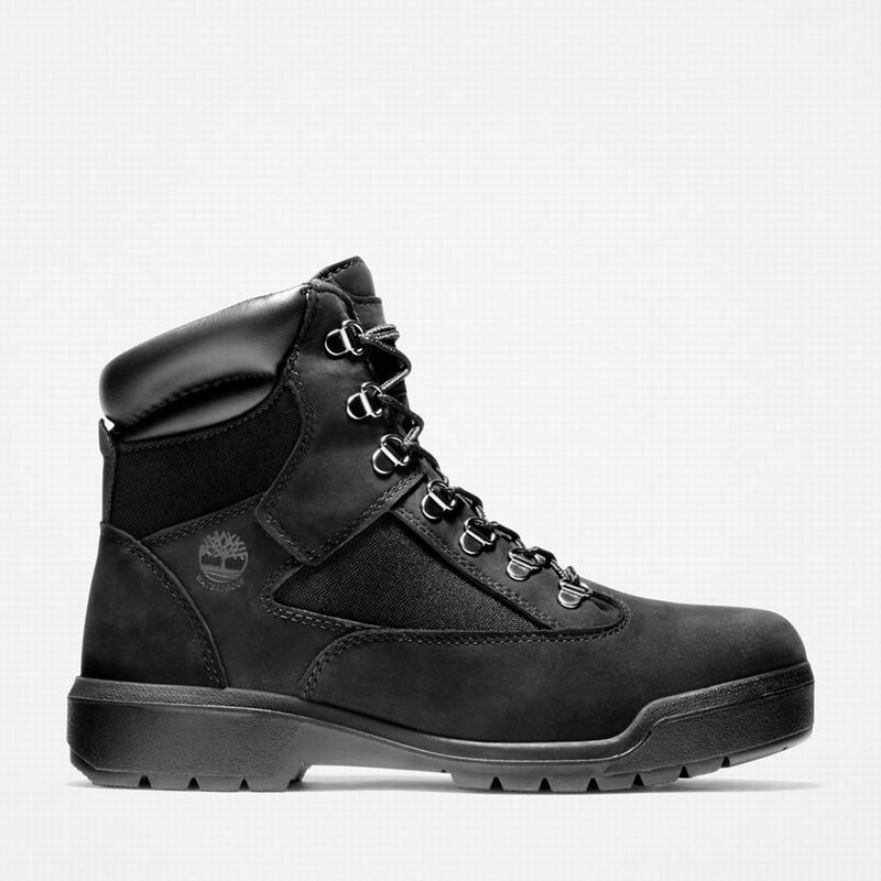 Black Timberland 6-Inch Waterproof Field Waterproof Boots | 30267262