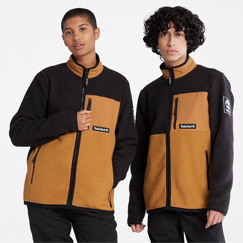 Black Timberland All Gender Outdoor Archive Fleece Jackets | 17575225