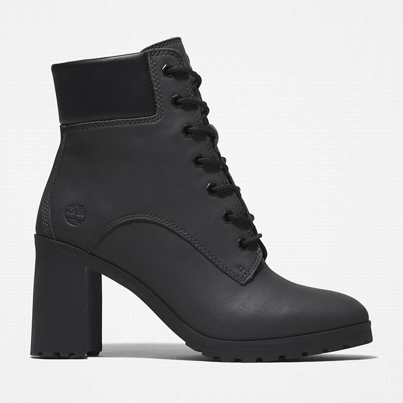 Black Timberland Allington Heeled 6 Inch Boots | 91151495