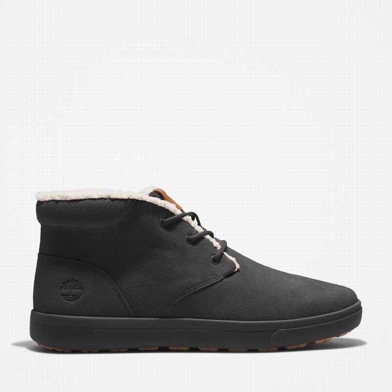 Black Timberland Ashwood Park Warm-Lined Chukka Boots | 44640083
