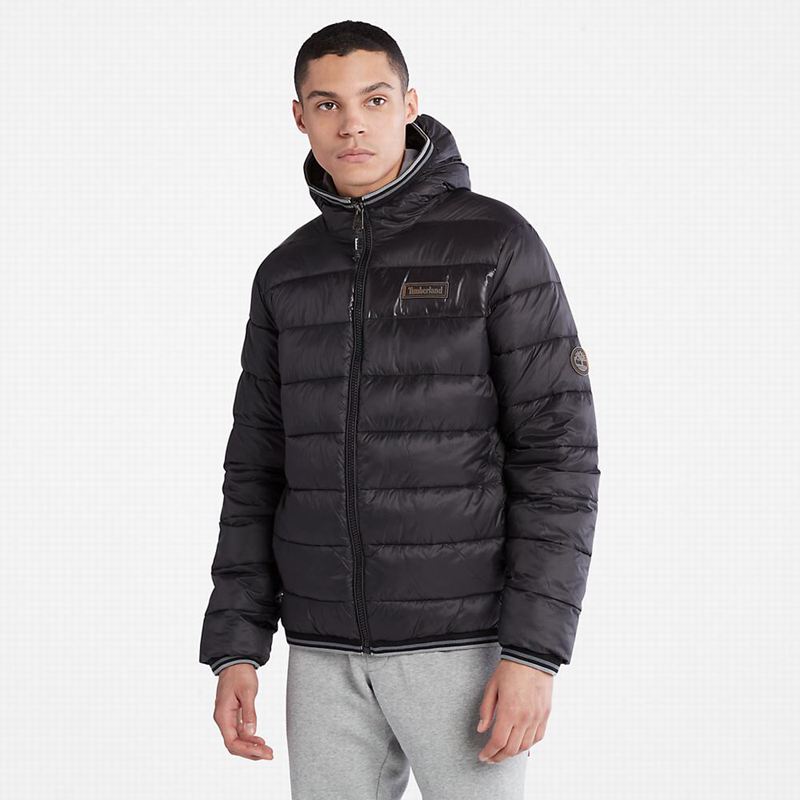 Black Timberland Axis Peak Puffer Jackets | 75781645