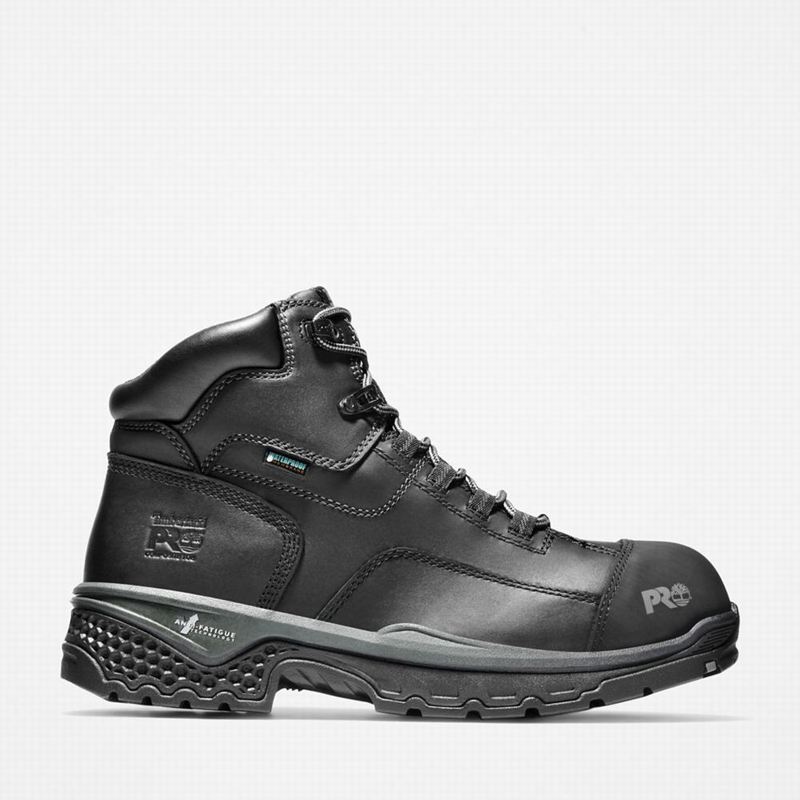 Black Timberland Bosshog 6" Composite Toe Waterproof Work Boots | 17783420