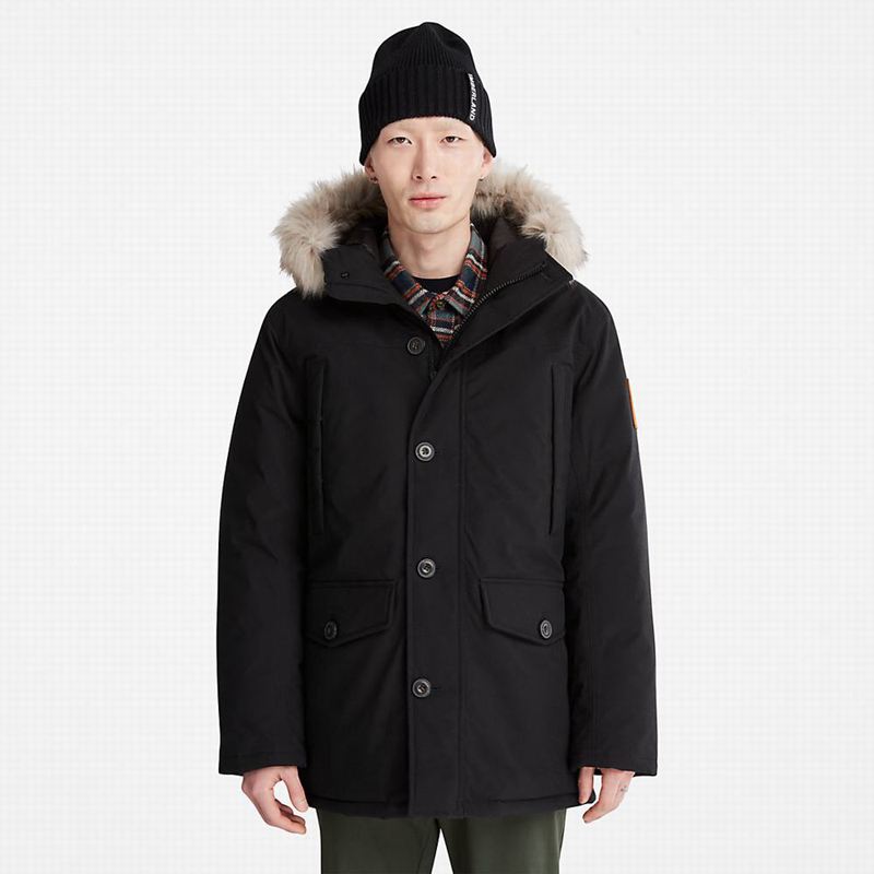 Black Timberland Boundary Peak Waterproof Insulated Parka | 48376973