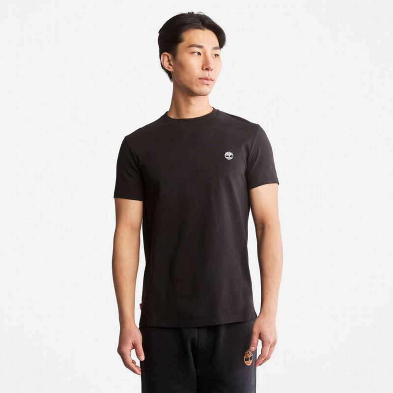 Black Timberland Classic Crew T-Shirts | 82569214