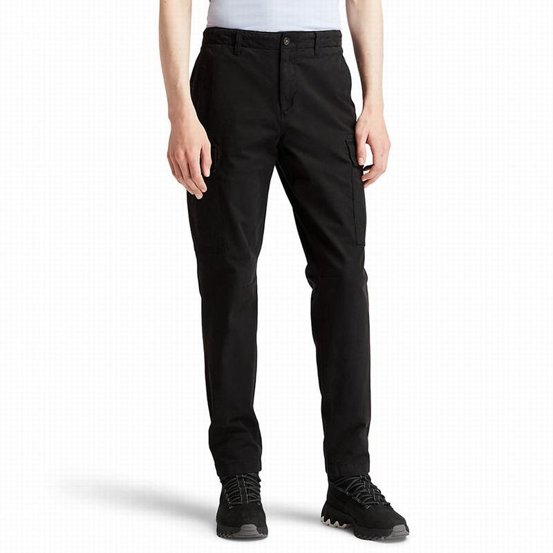 Black Timberland Core Twill Cargo Pants | 83991009