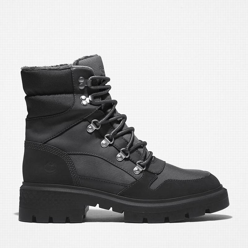 Black Timberland Cortina Valley Warm-lined Winter Boots | 15539005