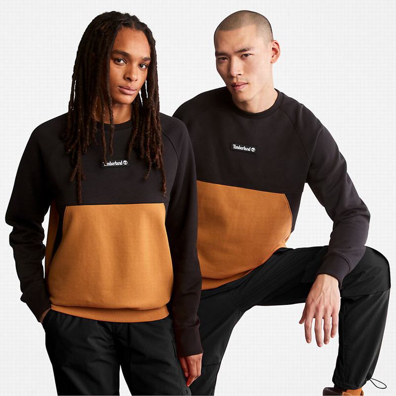 Black Timberland Cut-and-sew Sweatshirts | 51328459