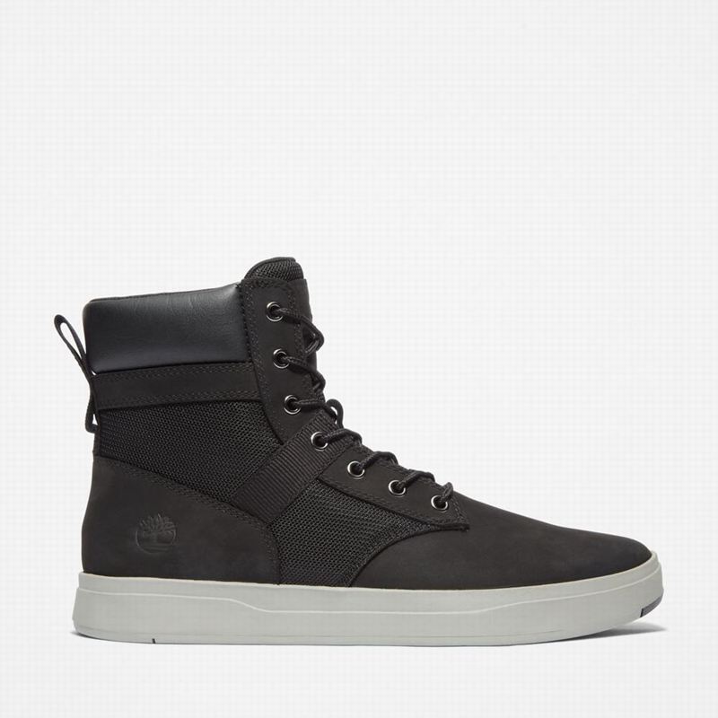 Black Timberland Davis Square Boots | 59076193