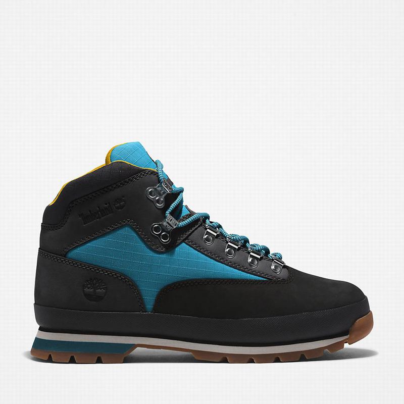 Black Timberland Euro Hiking Boots | 43621198