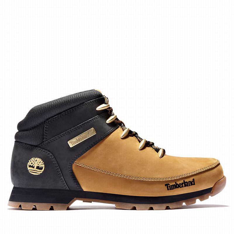 Black Timberland Euro Sprint Hiking Boots | 18260785