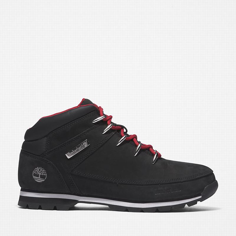 Black Timberland Euro Sprint Hiking Boots | 61843595
