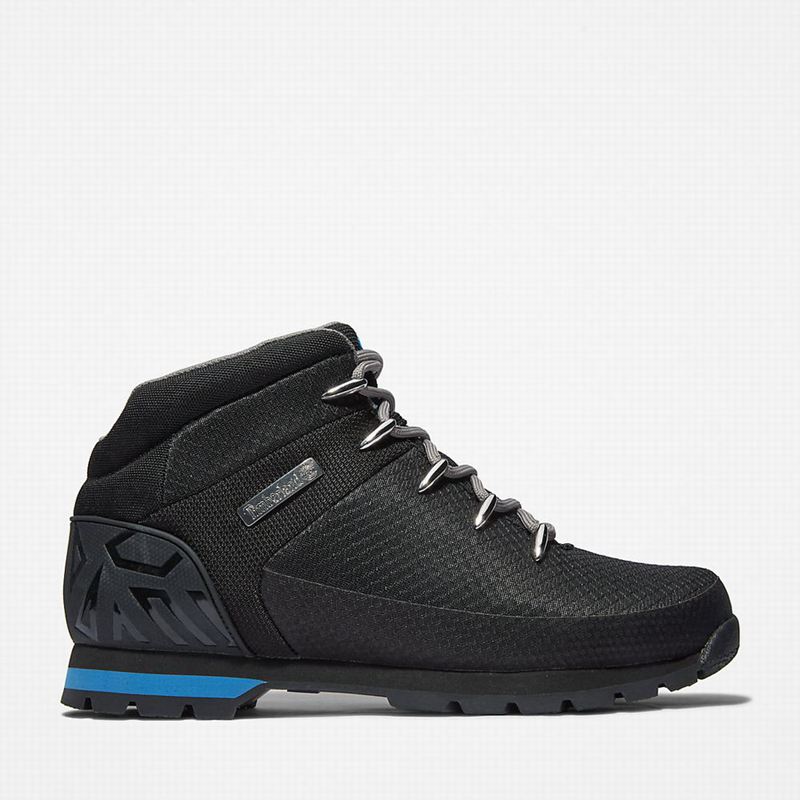 Black Timberland Euro Sprint Waterproof Hiking Boots | 49027611