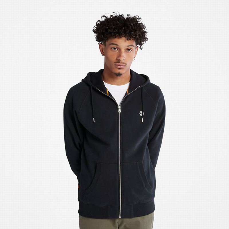 Black Timberland Exeter River Zip Hoodie | 3672492