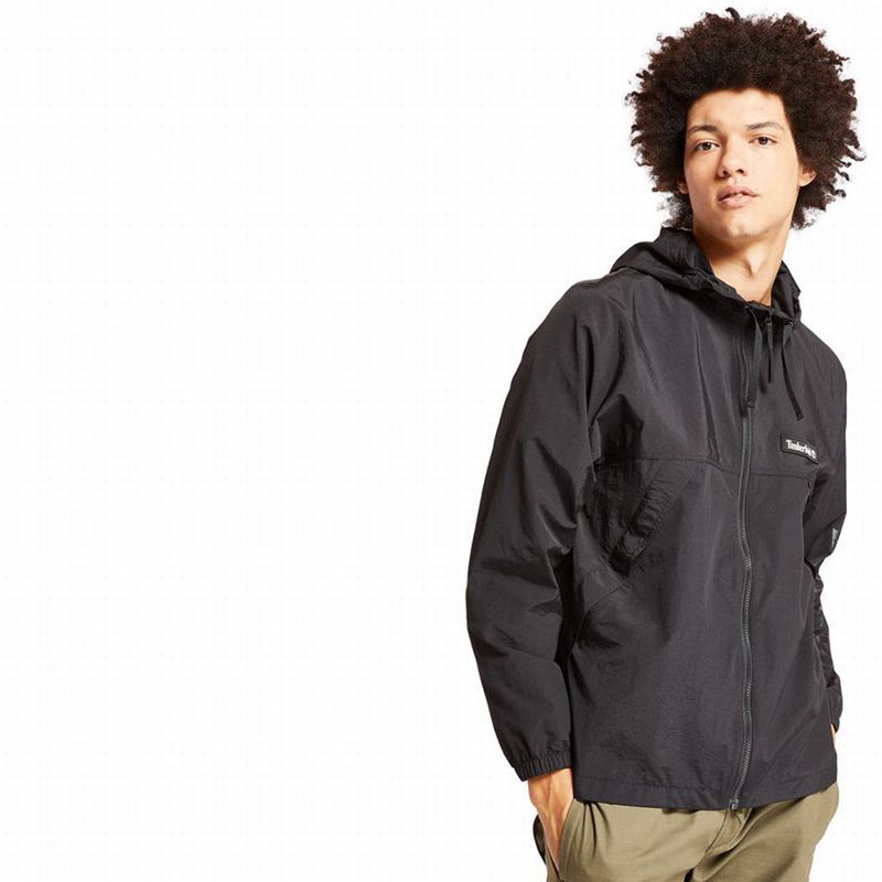 Black Timberland Full-Zip Windbreaker | 24273517