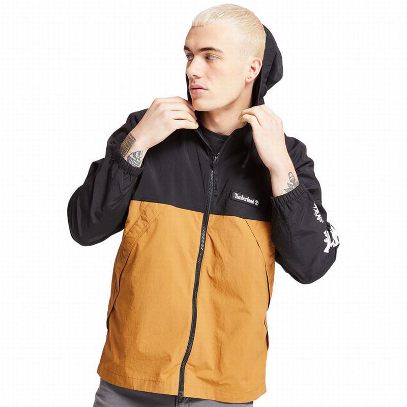Black Timberland Full-Zip Windbreaker | 84328146