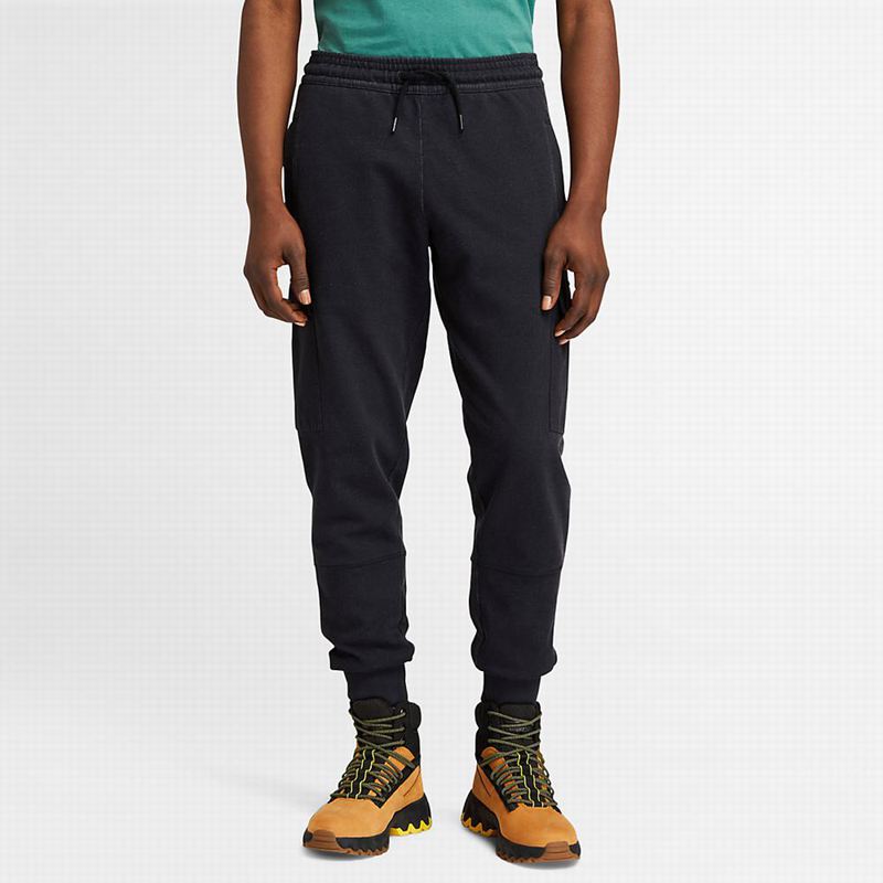 Black Timberland Garment-Dyed Cargo Swea Joggers | 1609567