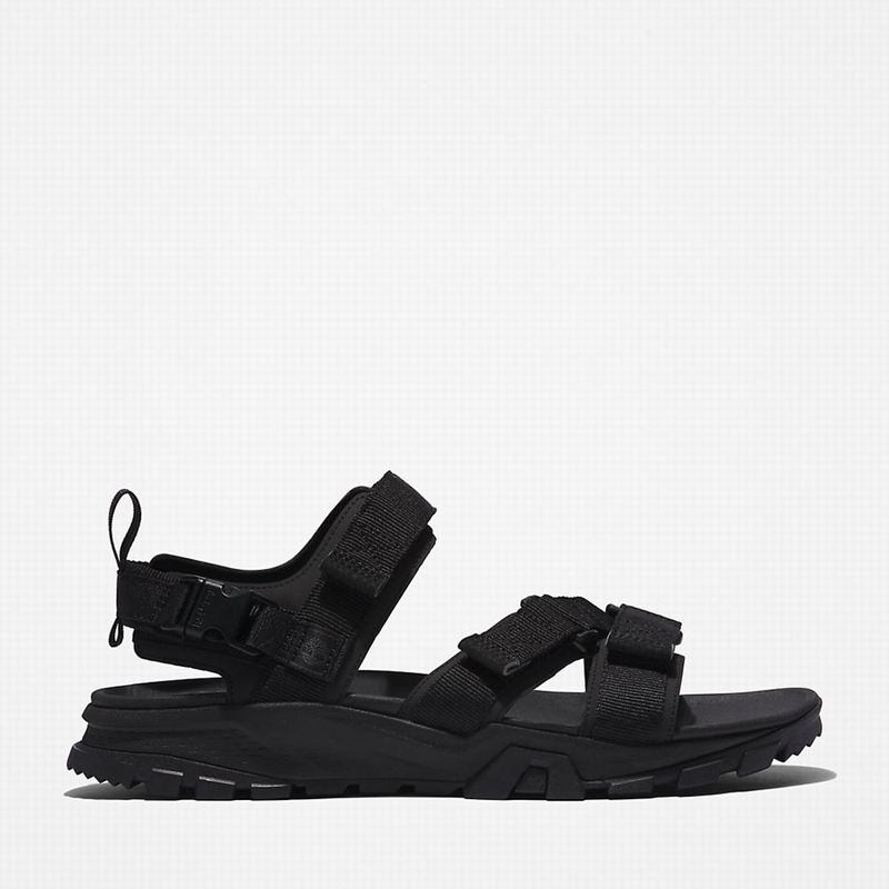 Black Timberland Garrison Trail Webbing-strap Sandals | 78924028