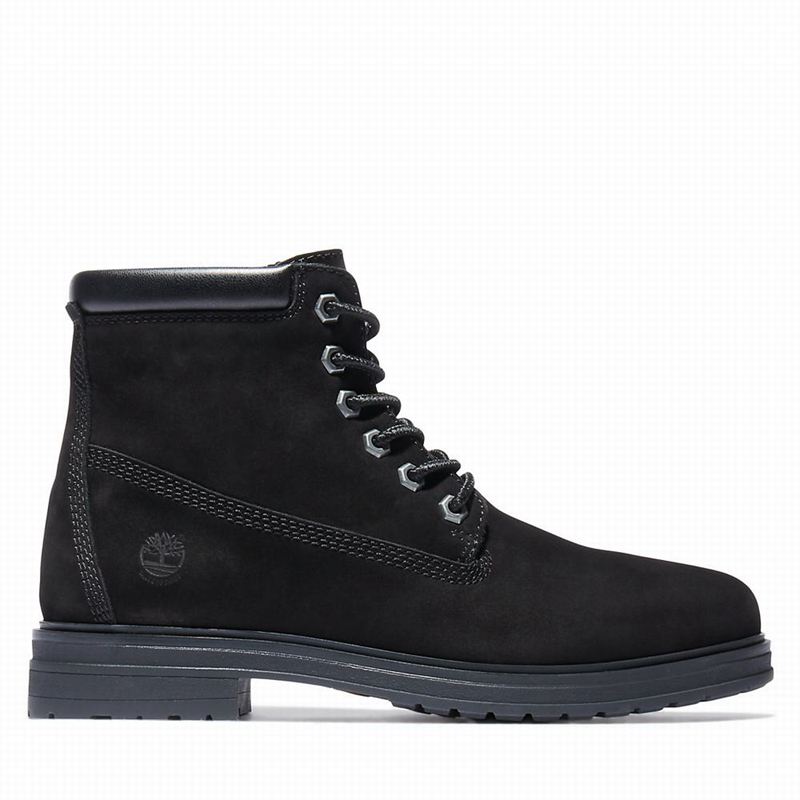 Black Timberland Hannover Hill 6 Inch Boots | 18316588