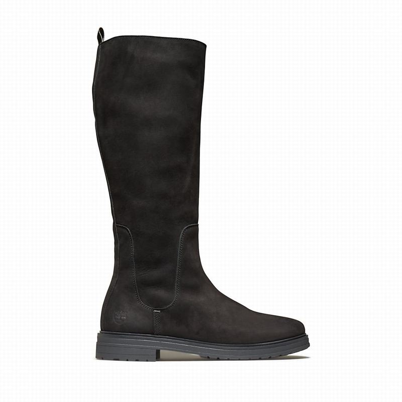 Black Timberland Hannover Hill Tall High Boots | 90844867