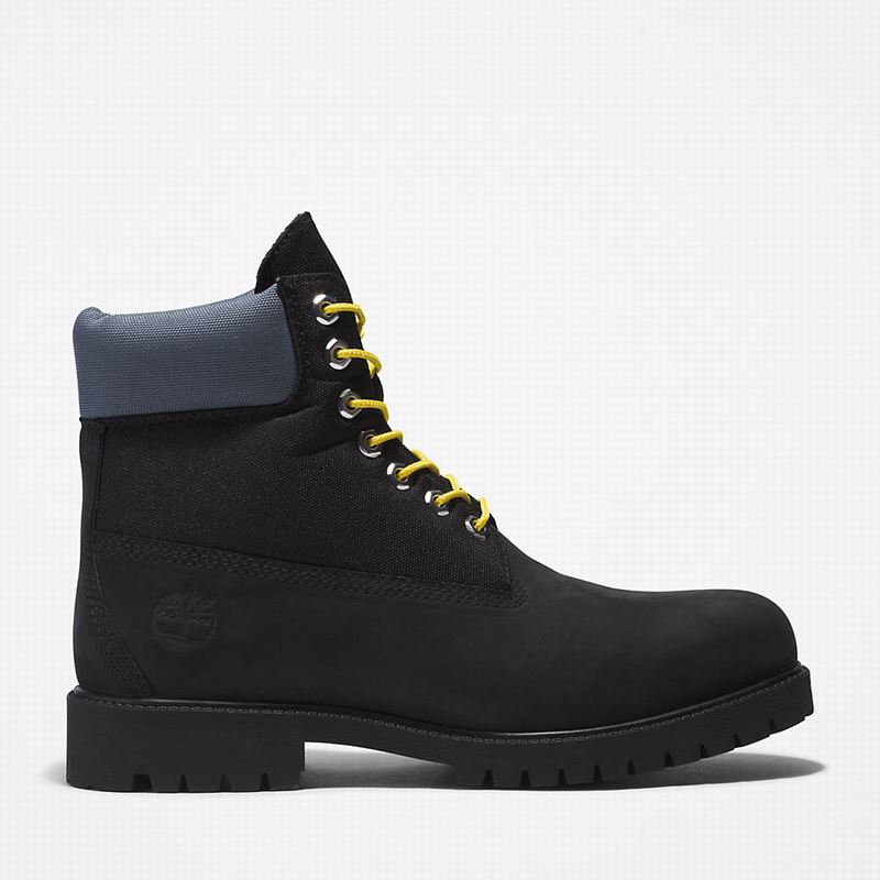 Black Timberland Heritage 6 Inch Boots | 25222693