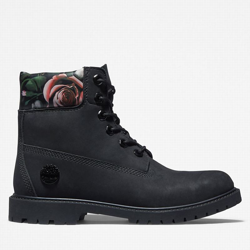 Black Timberland Heritage 6 Inch Boots | 35220070