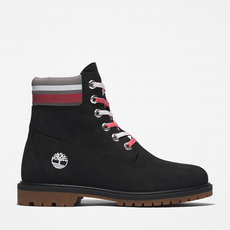 Black Timberland Heritage 6 Inch Boots | 62154269