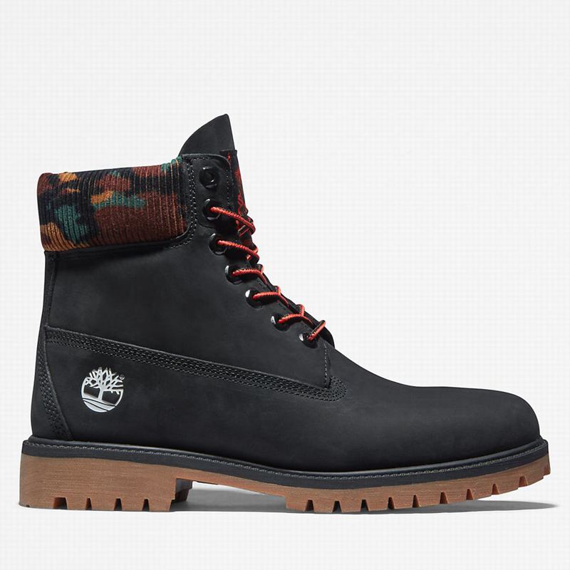 Black Timberland Heritage 6 Inch Winter Boots | 38850272