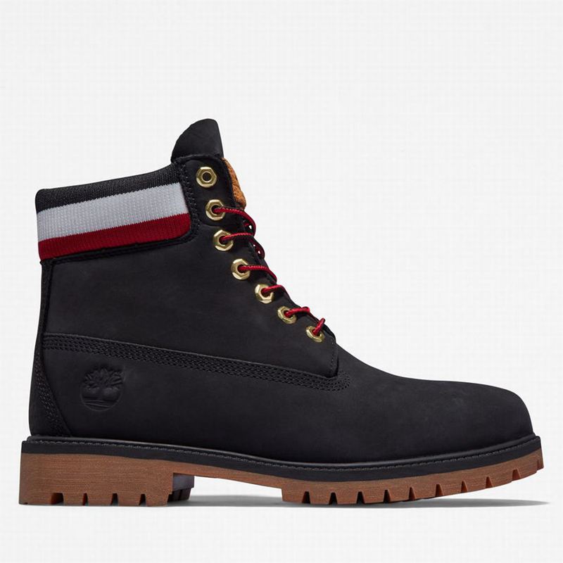 Black Timberland Heritage 6 Inch Winter Boots | 83107477