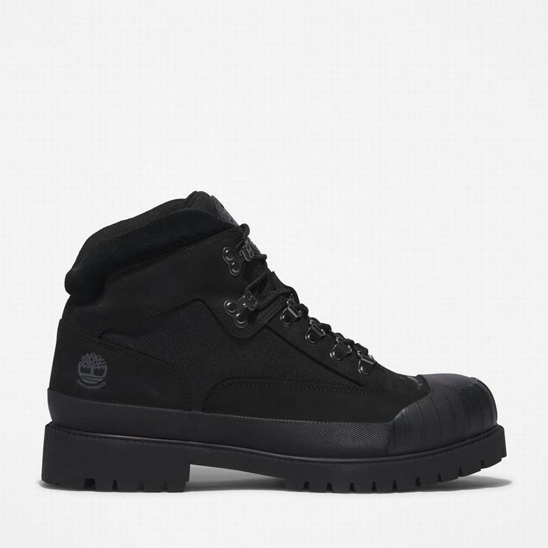 Black Timberland Heritage Rubber-toe Hiking Boots | 15136440