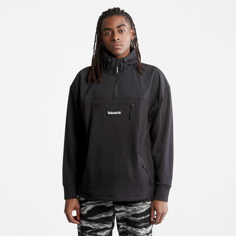 Black Timberland Hybrid Hoodie | 8099878
