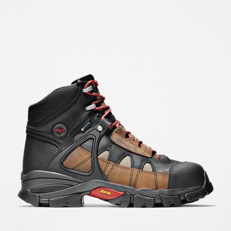 Black Timberland Hyperion Alloy Toe Waterproof Work Boots | 85874742
