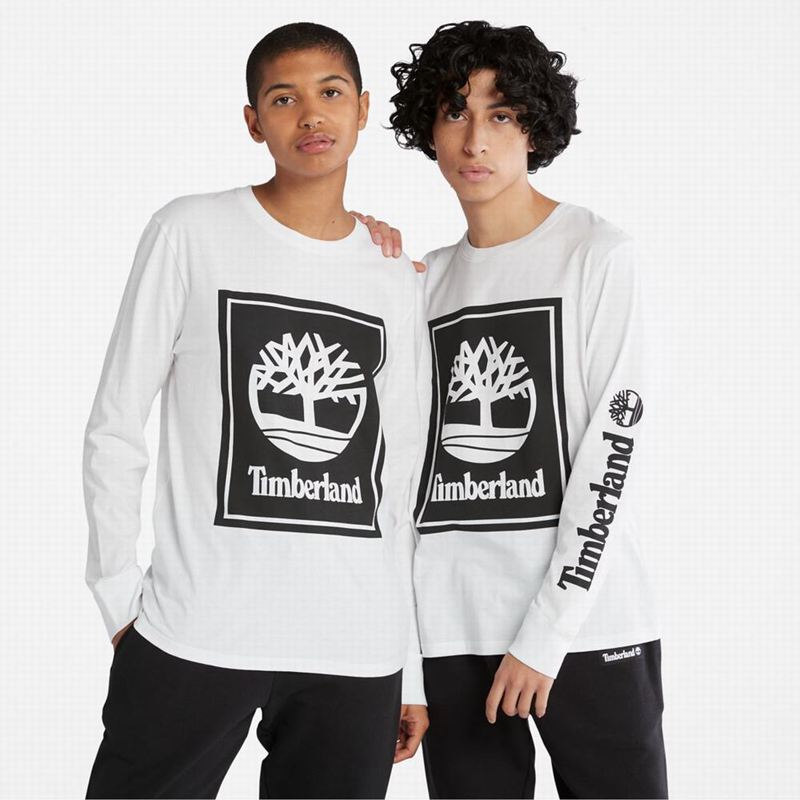 Black Timberland Kennebec River Tree-Logo Tee Long Sleeve | 55571092