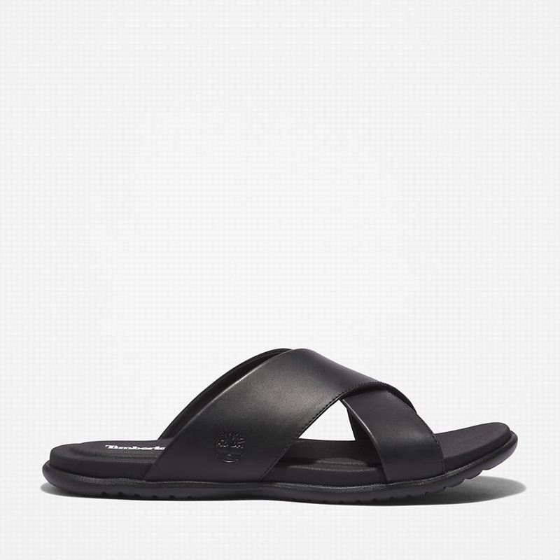 Black Timberland Kesler Cove Cross-band Slides | 91768438