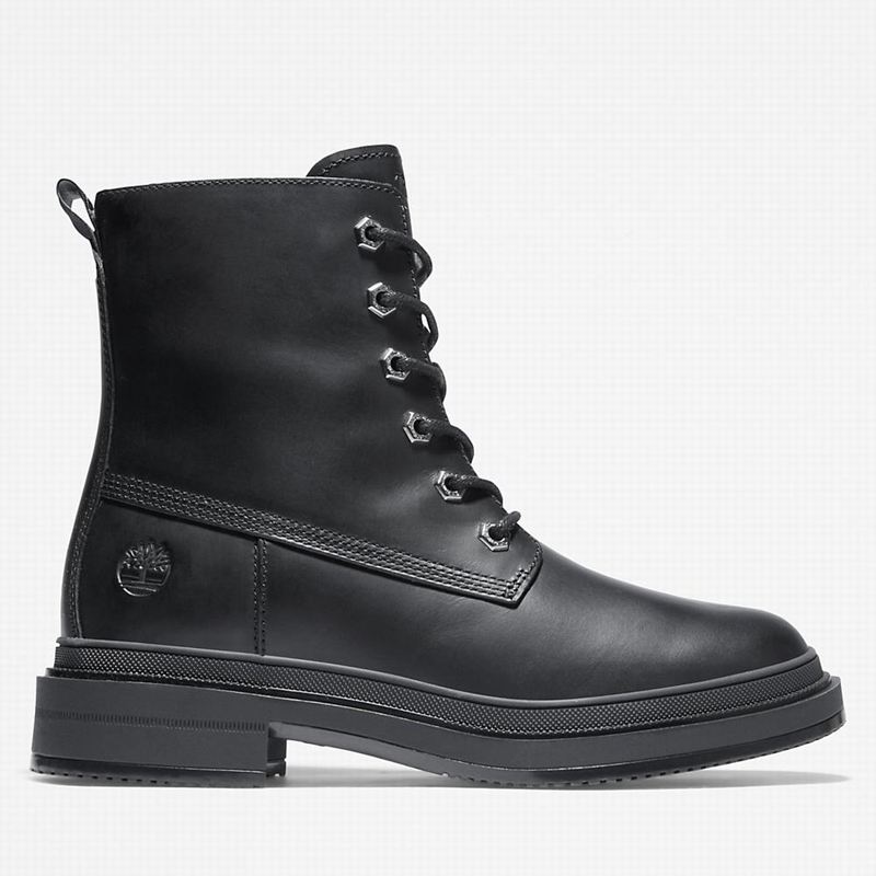 Black Timberland Lisbon Lane 6 Inch Winter Boots | 23711560