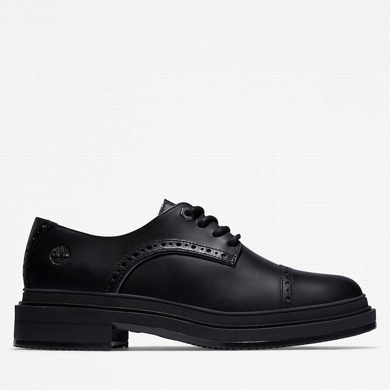 Black Timberland Lisbon Lane Brogue Oxford Shoes | 29149729