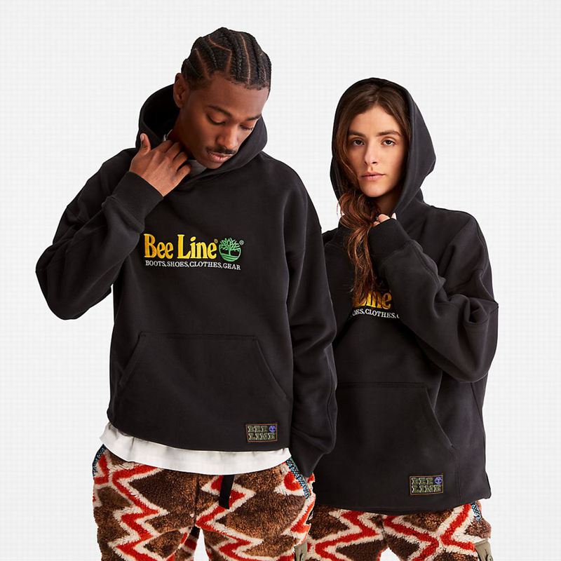 Black Timberland Logo Hoodie | 94138411