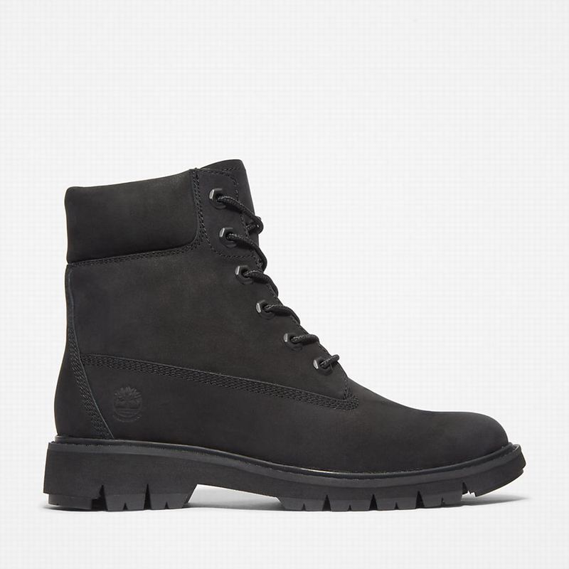 Black Timberland Lucia Way 6 Inch Boots | 27417424
